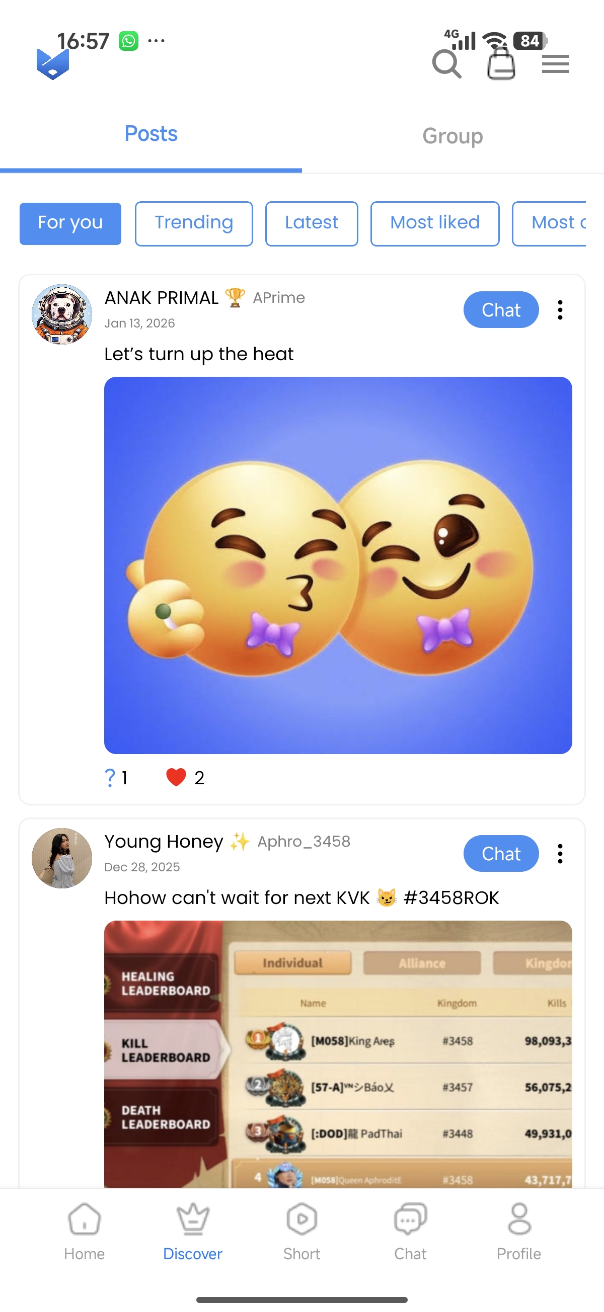 Mabar Discovery Screen